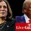 US election 2024 live: first polls have closed as millions continue to vote in contentious Trump-Harris race