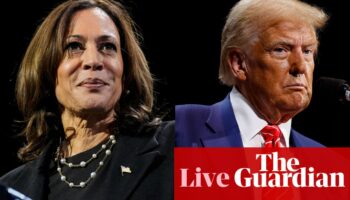 US election 2024 live: first polls have closed as millions continue to vote in contentious Trump-Harris race