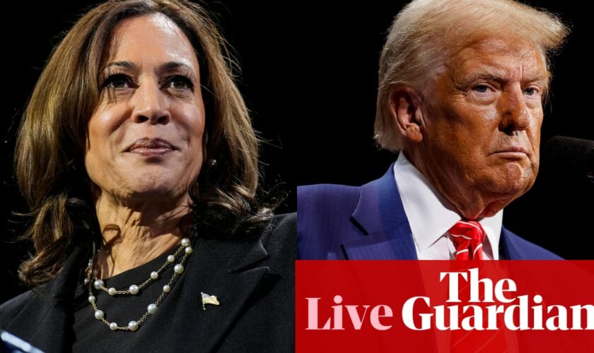 US election 2024 live: first polls have closed as millions continue to vote in contentious Trump-Harris race