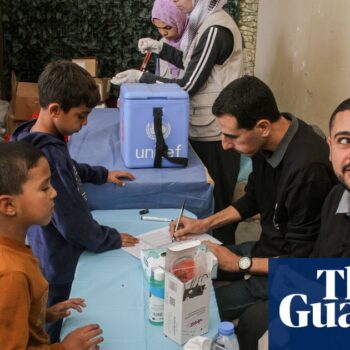 Vaccination centre and aid official’s car bombarded in Gaza, says UN