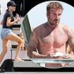 Victoria Beckham and shirtless husband David share similar taste in books as they read chilling thrillers by same author while soaking up the sun on their £16M superyacht in Miami