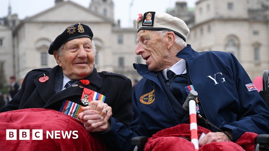 Watch: Royals and veterans attend Cenotaph ceremony