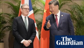 Xi Jinping praises Labour’s economic policy as Keir Starmer discusses human rights concerns