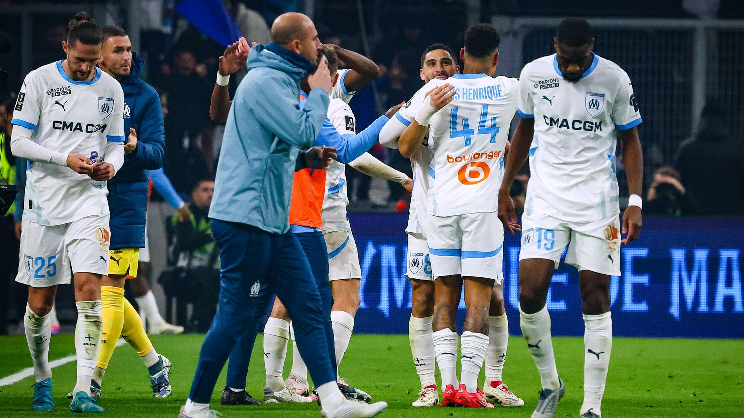 Ligue 1 : l'OM retrouve la victoire au Vélodrome face à Monaco et grimpe à la deuxième place