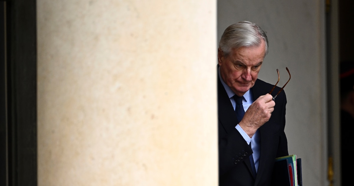 Le Premier ministre Michel Barnier, le 27 novembre 2024 à l'Elysée, à Paris