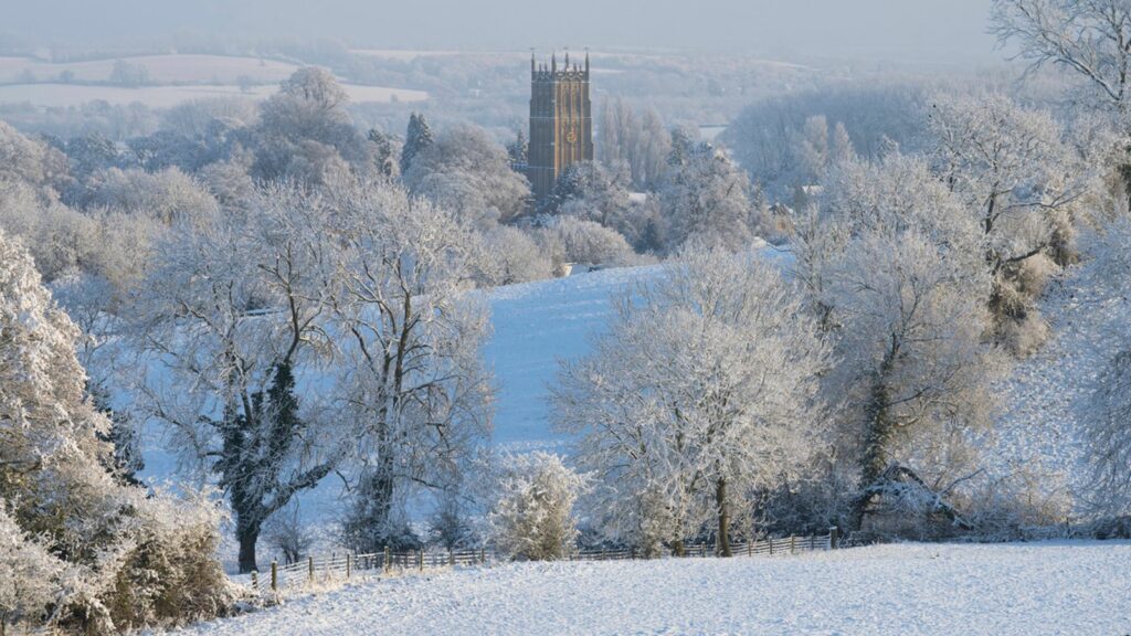 Chipping Campden Church in winter, Cotswolds, England. Pic: iStock