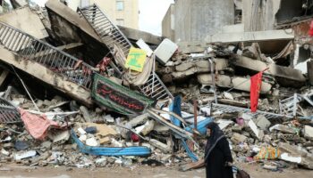 Dans les ruines de la banlieue sud de Beyrouth dévastée par les bombardements israéliens, le 28 novembre 2024