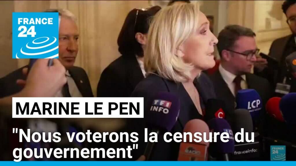 Barnier utilise le 49.3 : "Nous voterons la censure du gouvernement", assure Marine Le Pen