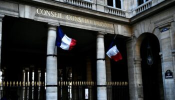 L'entrée du Conseil Constitutionnel à Paris, le 22 janvier 2024