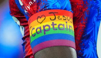 Premier League club captain 'reminded' after 'I love Jesus' message written on rainbow armband