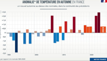 Météo : malgré la neige et une tempête dans le Nord, ce graphique dément l’idée d’un automne froid