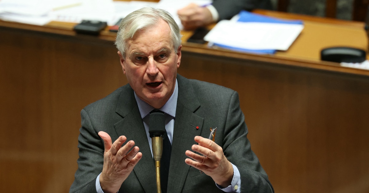 Michel Barnier, à l'Assemblée nationale, ce mardi 19 novembre 2024.