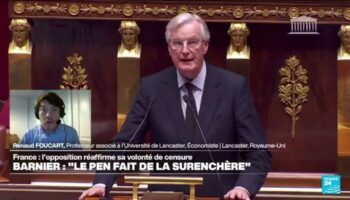 Si le gouvernement Barnier chute, "la situation sera la même qu'après les élections de juillet"