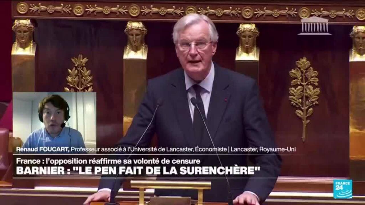 Si le gouvernement Barnier chute, "la situation sera la même qu'après les élections de juillet"