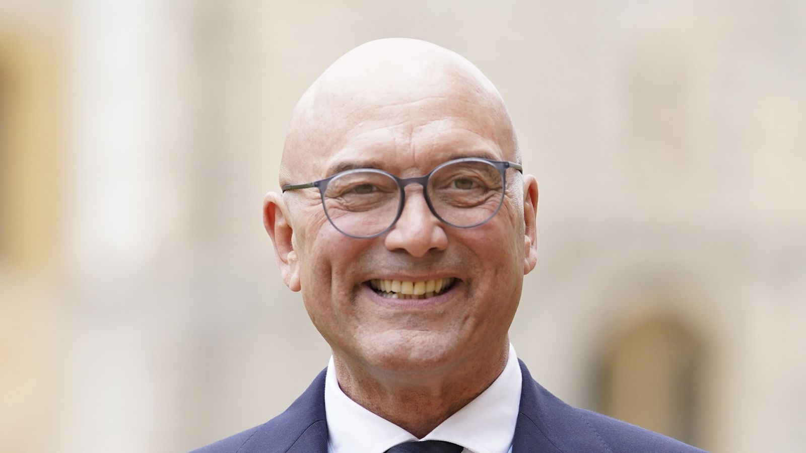 Gregg Wallace receives his MBE for services to food and charity. Pic: PA