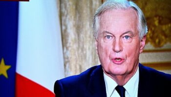 Le Premier ministre Michel Barnier à la télévision le 3 décembre 2024