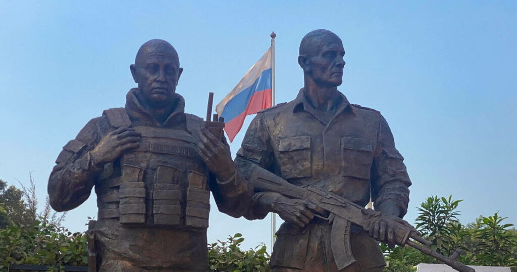 Une statue à l’effigie d’Evgueni Prigojine, ancien patron de Wagner, inaugurée en Centrafrique