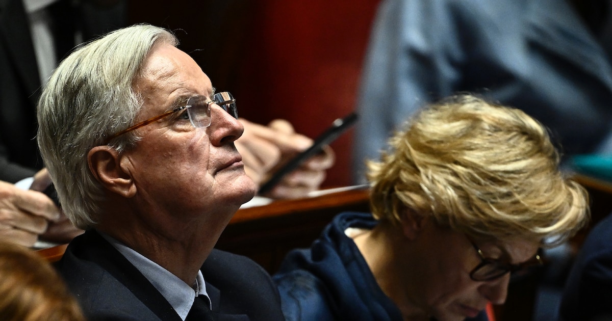 Le Premier ministre Michel Barnier lors d'une séance de questions au gouvernement à l'Assemblée nationale, le 3 décembre 2024 à Paris