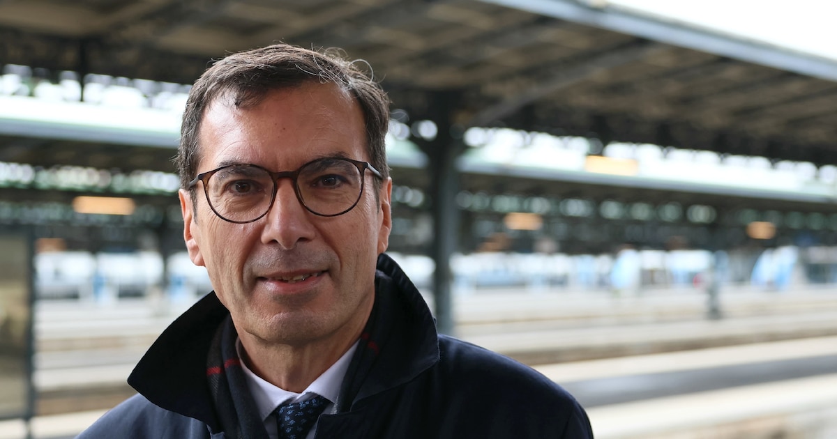 Le président de la SNCF, Jean-Pierre Farandou, à la Gare de l'Est à Paris, le 12 décembre 2023