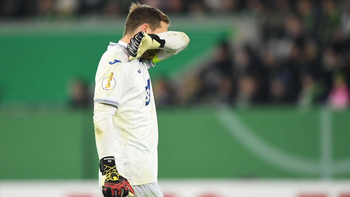 „Eine große Enttäuschung“ – Patzer von Nationaltorwart Baumann leitet Hoffenheims Pokal-Aus ein