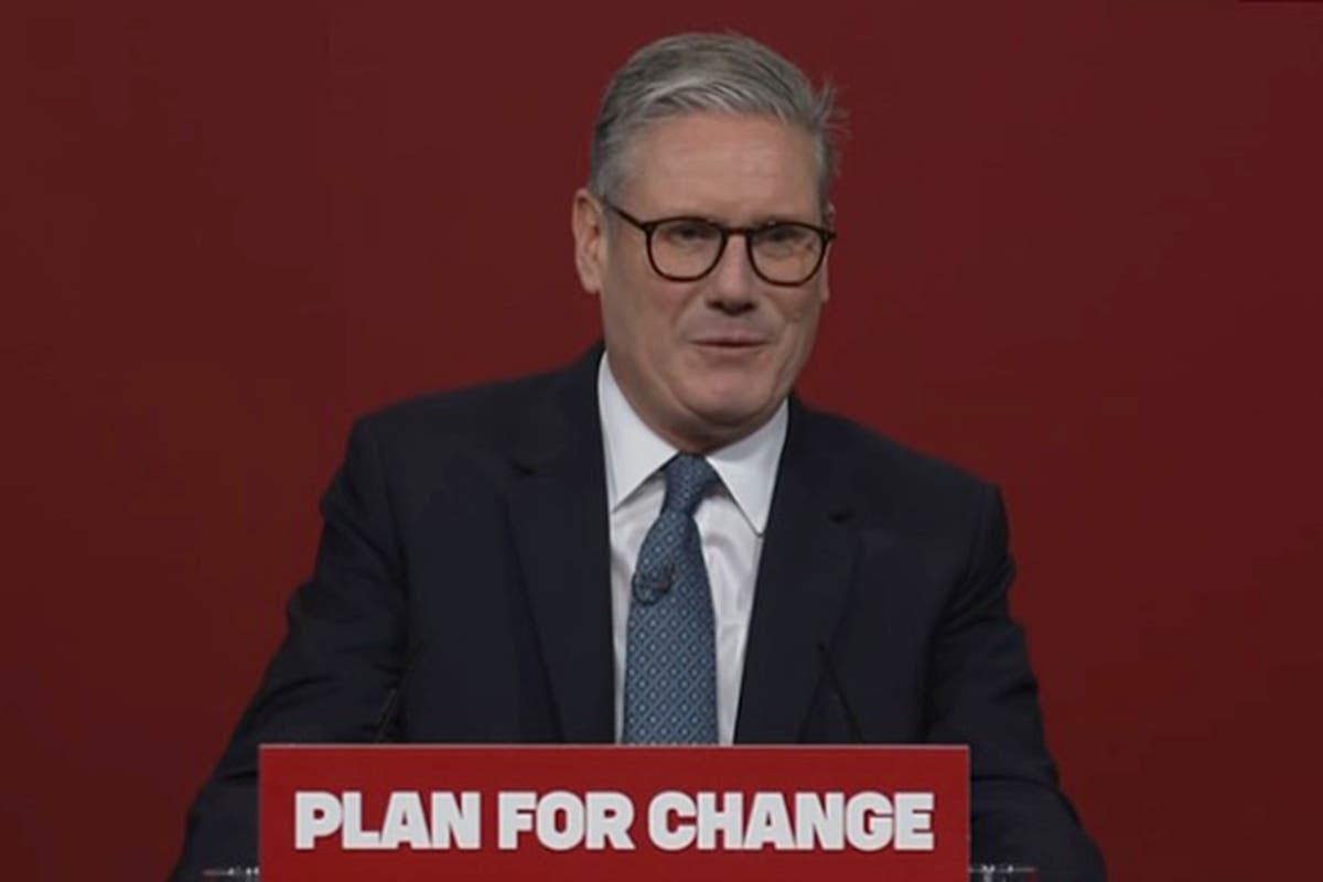 Keir Starmer speech live: PM accused of dropping economic growth as key target at attempted Labour relaunch