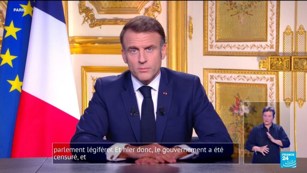 Vidéo : l’allocation d’Emmanuel Macron après la motion de censure contre le gouvernement Barnier