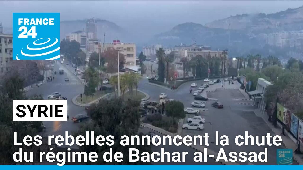 Syrie : les rebelles annoncent la chute du régime de Bachar al-Assad