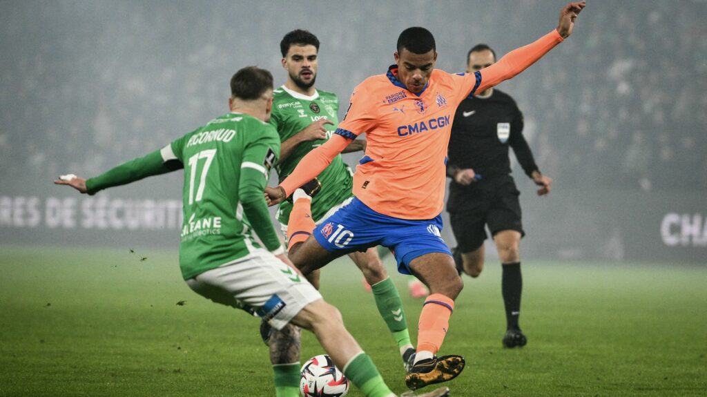 Ligue 1 : Marseille domine logiquement Saint-Etienne et récupère sa 2e place