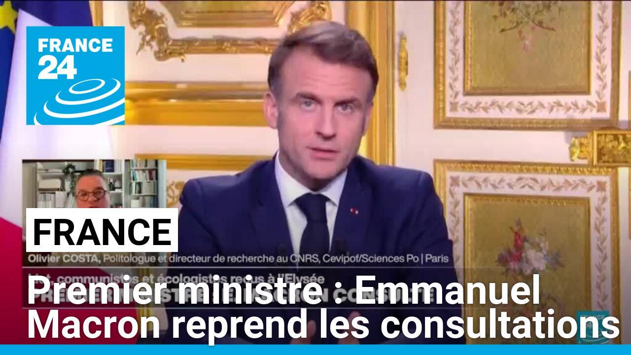 Quête d'un Premier ministre : Emmanuel Macron reprend les consultations