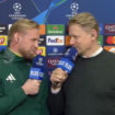 En Ligue des champions, Peter Schmeichel a interviewé son fils Kasper, gardien du Celtic Glasgow