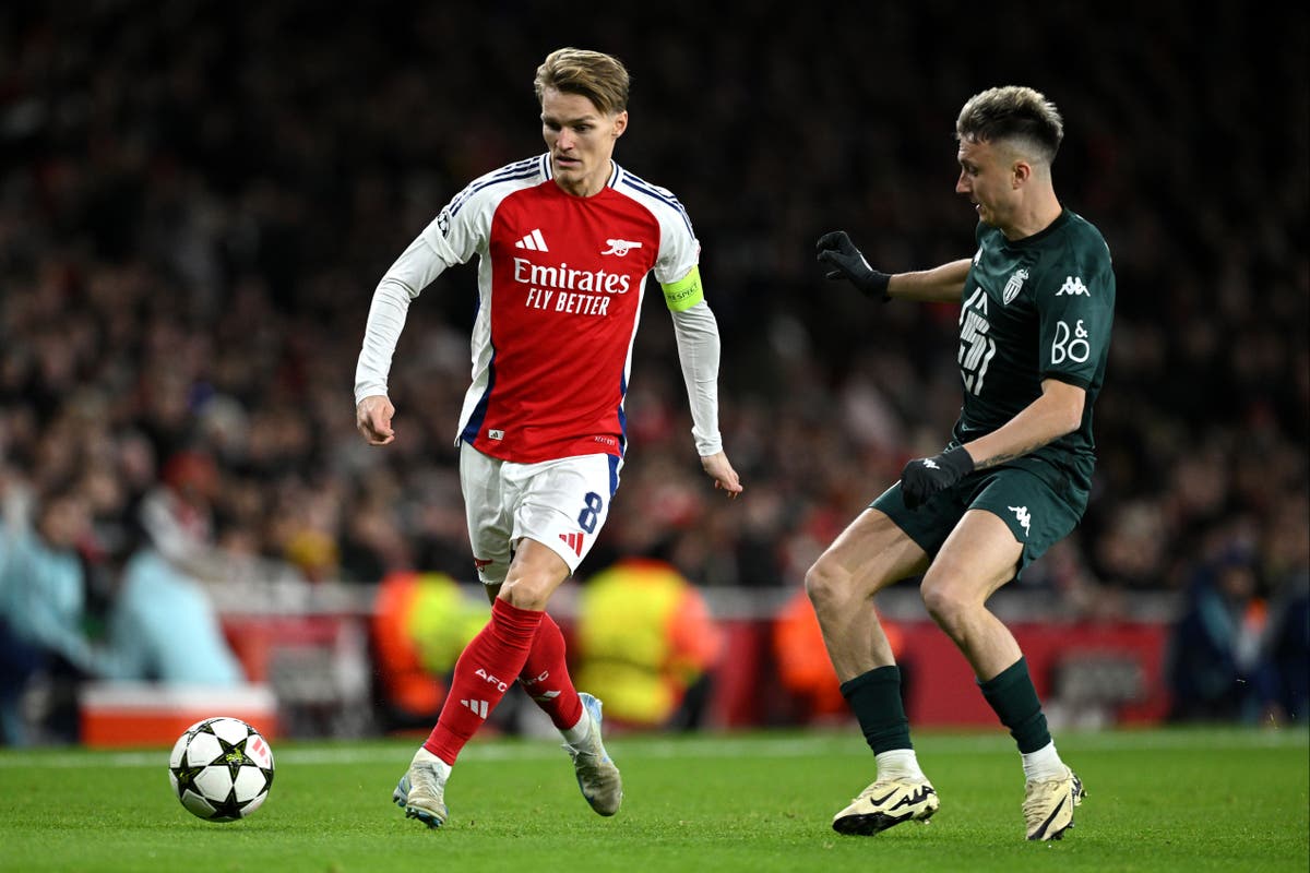 Arsenal vs Monaco LIVE: Champions League latest score and updates as Bukayo Saka puts hosts ahead