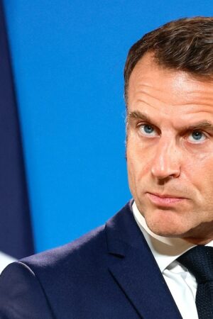 France's President Emmanuel Macron addresses a press conference after an EU summit in Brussels on October 17