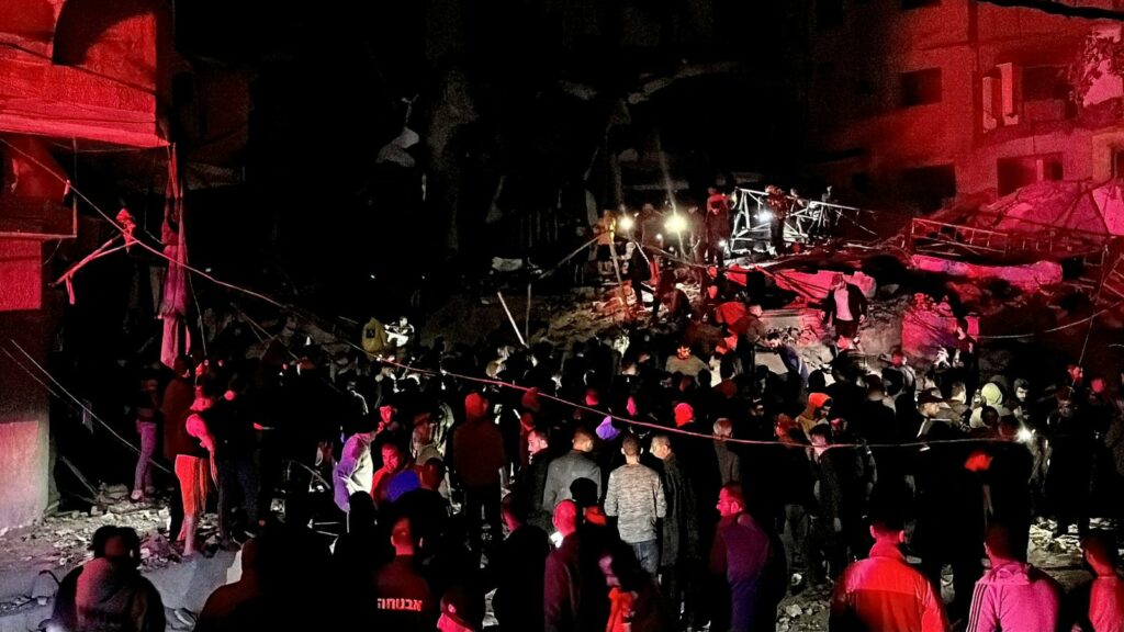 The site of the attack. Pic: Reuters