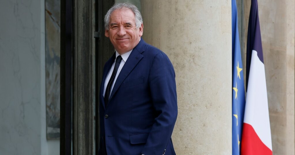 Le président du MoDem François Bayrou à l'Elysée, le 11 mai 2023