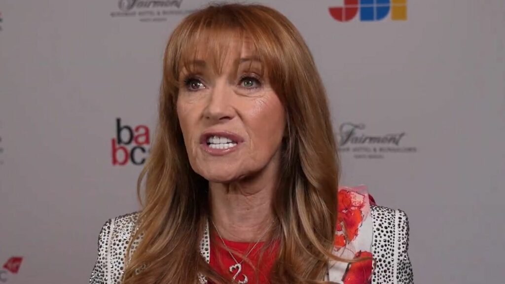 Jane Seymour spoke about the wildfires on the red carpet after receiving the BABC LA Icon Honour. Pic: PA