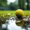 Voici pourquoi certains laissent une balle de tennis dans leur jardin l'hiver - une astuce peu connue mais très utile