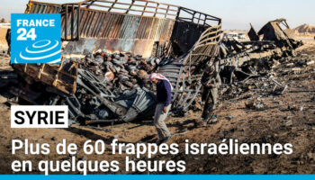 Plus de 60 frappes israéliennes en quelques heures à travers la Syrie