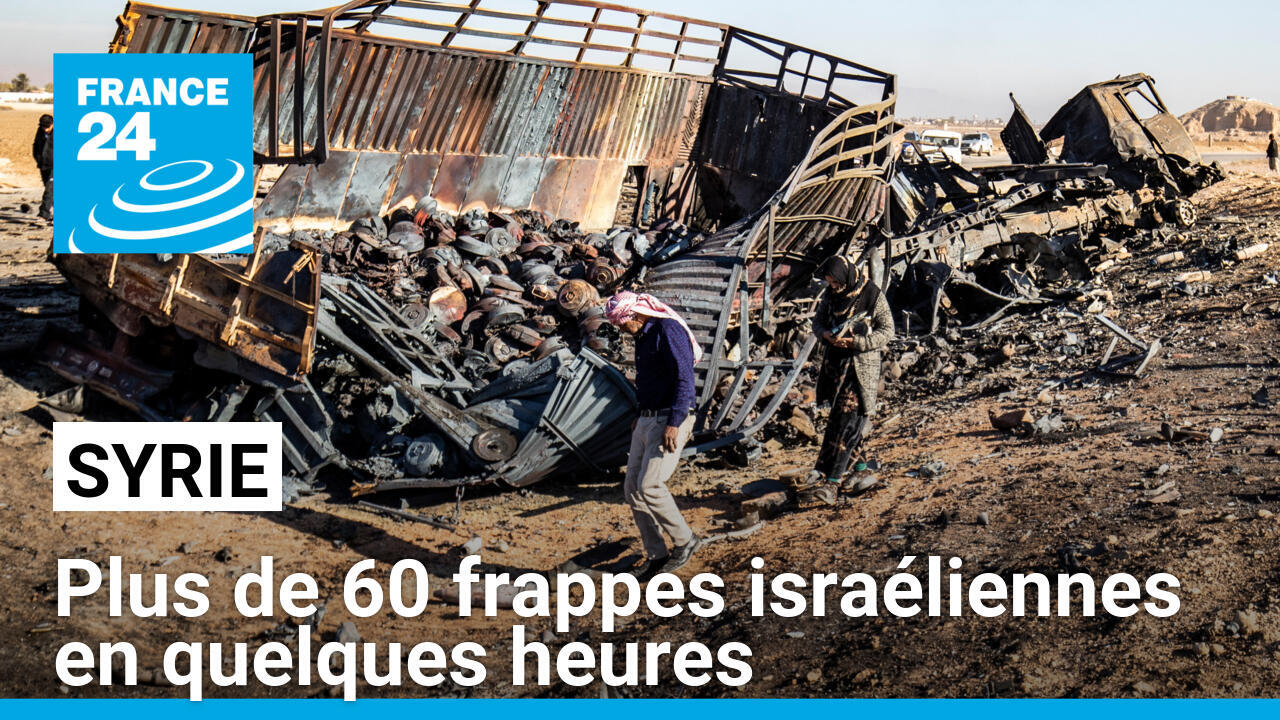 Plus de 60 frappes israéliennes en quelques heures à travers la Syrie