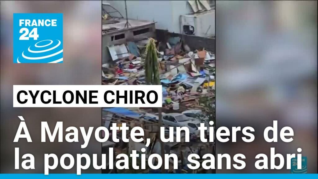 À Mayotte, un tiers de la population sans abri après le passage du cyclone Chido