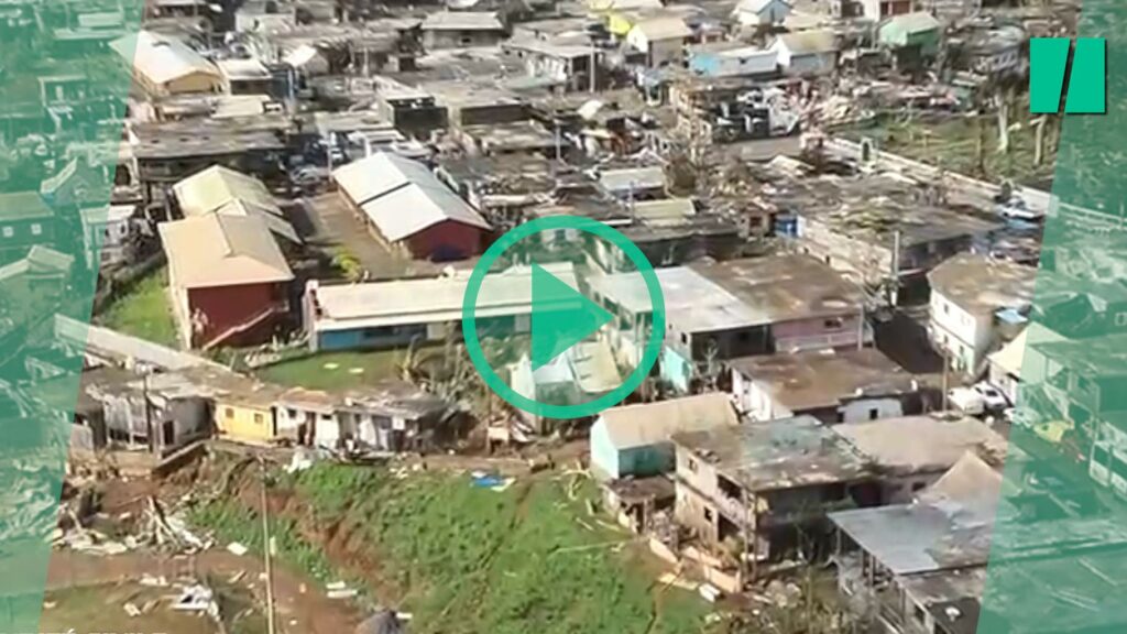 À Mayotte, le cyclone Chido laisse un paysage dévasté et les images d’hélicoptère révèlent l’ampleur du désastre