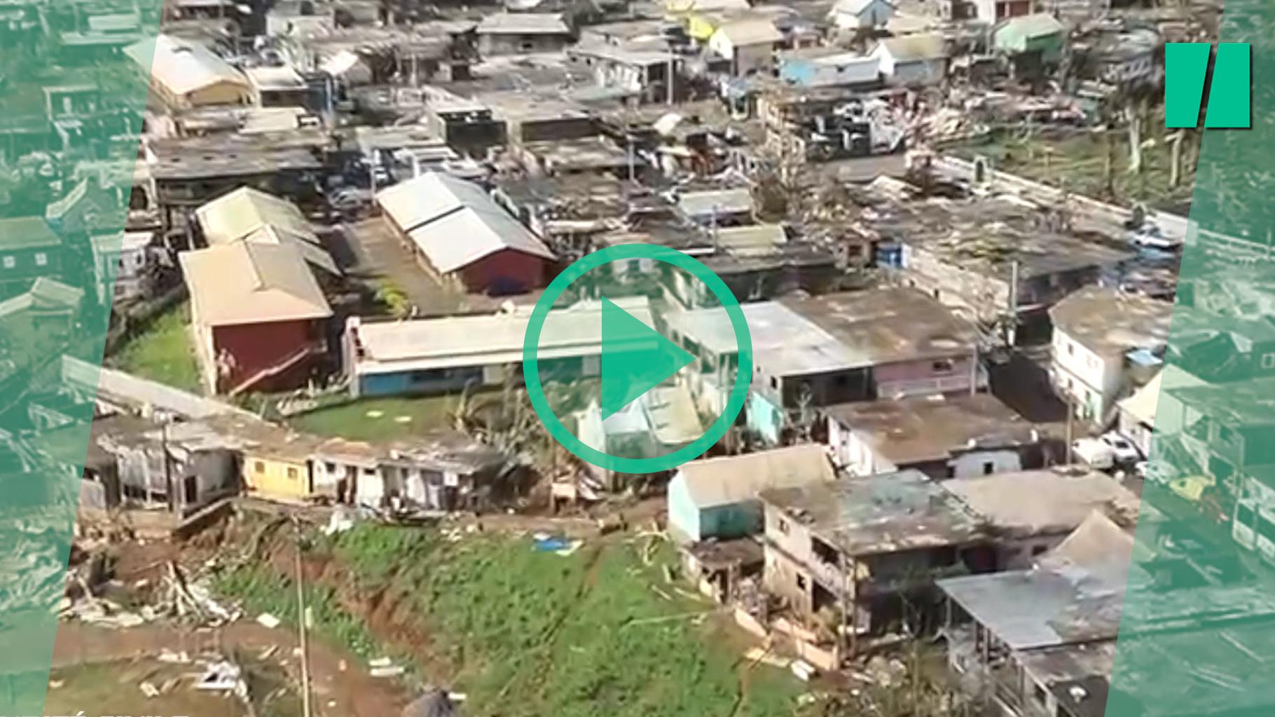 À Mayotte, le cyclone Chido laisse un paysage dévasté et les images d’hélicoptère révèlent l’ampleur du désastre