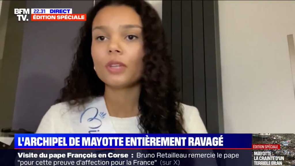 Cyclone Chido : Miss Mayotte Zaya Toumbou, sans nouvelle de son père, exprime son inquiétude