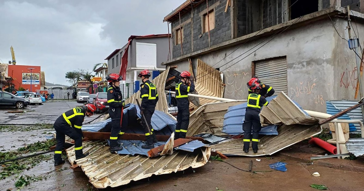 Photographie de Mayotte publiée par la Sécurité civile le 15 décembre 2024