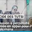 Génocide des Tutsi : la réclusion à perpétuité confirmée en appel pour Philippe Hategekimana