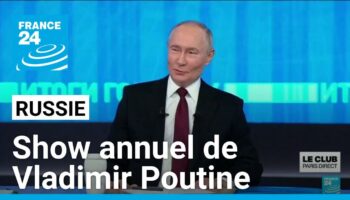 Show annuel de Vladimir Poutine en Russie : un format très particulier