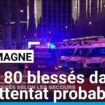 Attentat probable : une voiture fonce sur un marché de Noël en Allemagne