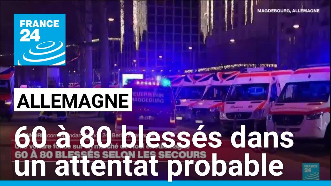 Attentat probable : une voiture fonce sur un marché de Noël en Allemagne