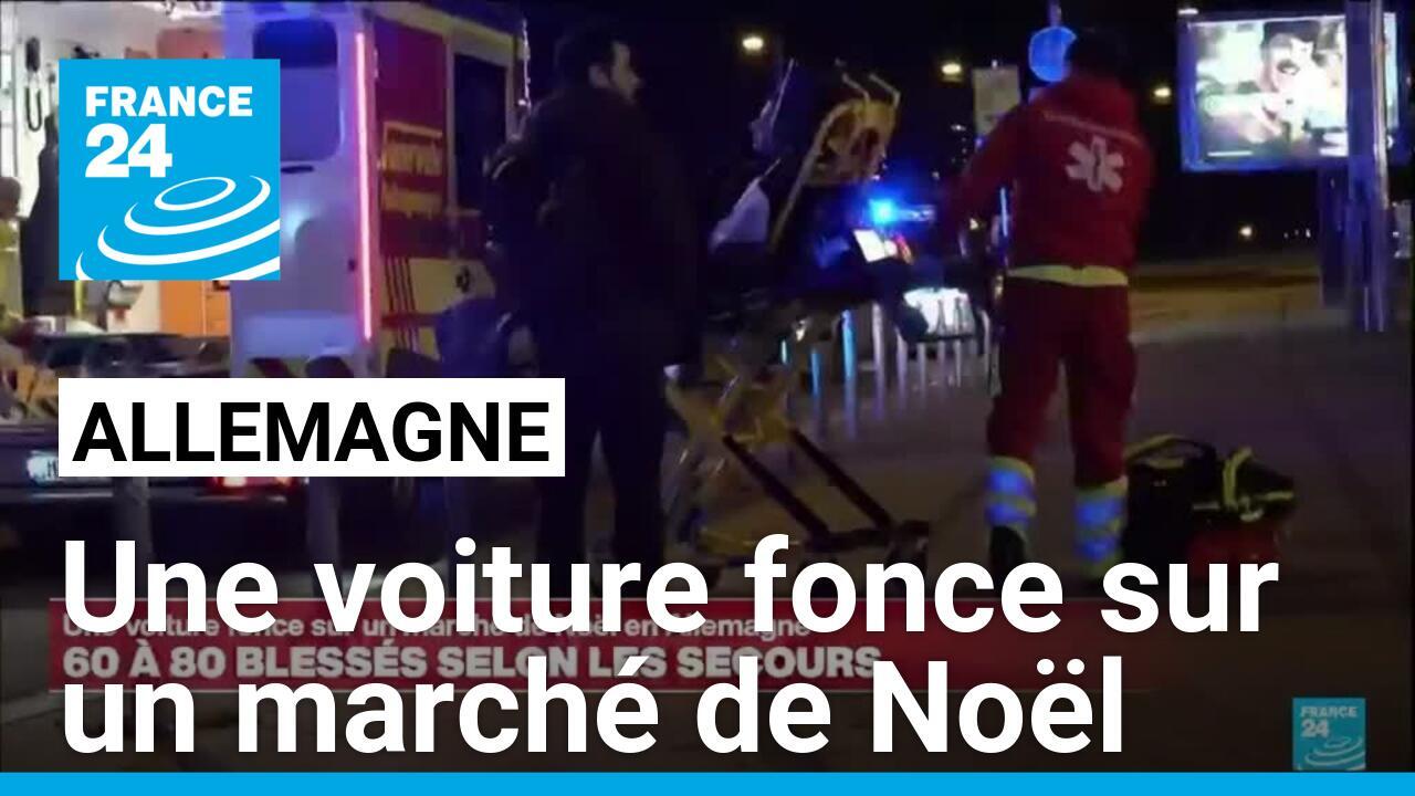 Une voiture fonce sur un marché de Noël à Magdebourg en Allemagne