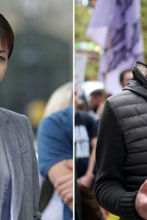 Caroline Lucas, Chris Packham. Pics: Reuters