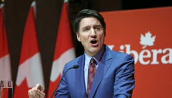 Le Premier ministre canadien Justin Trudeau à Gatineau, le 16 décembre 2024 au Québec